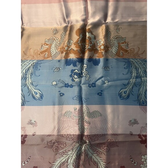 Vintage Chinese Silk Brocade Tapestry Textile 51" x 74" - Picture 11 of 15